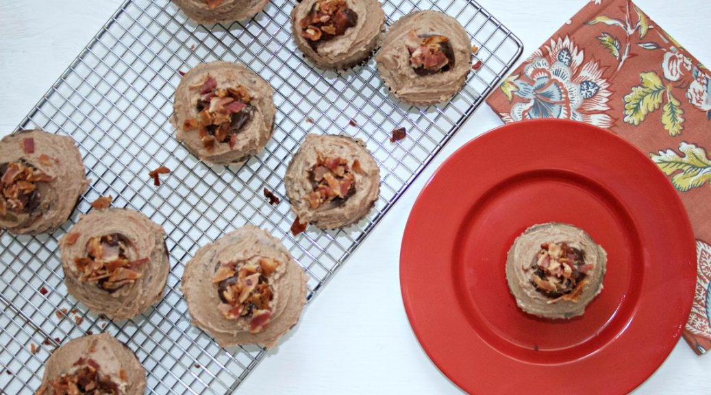 Bacon Bourbon Chocolate Cupcakes