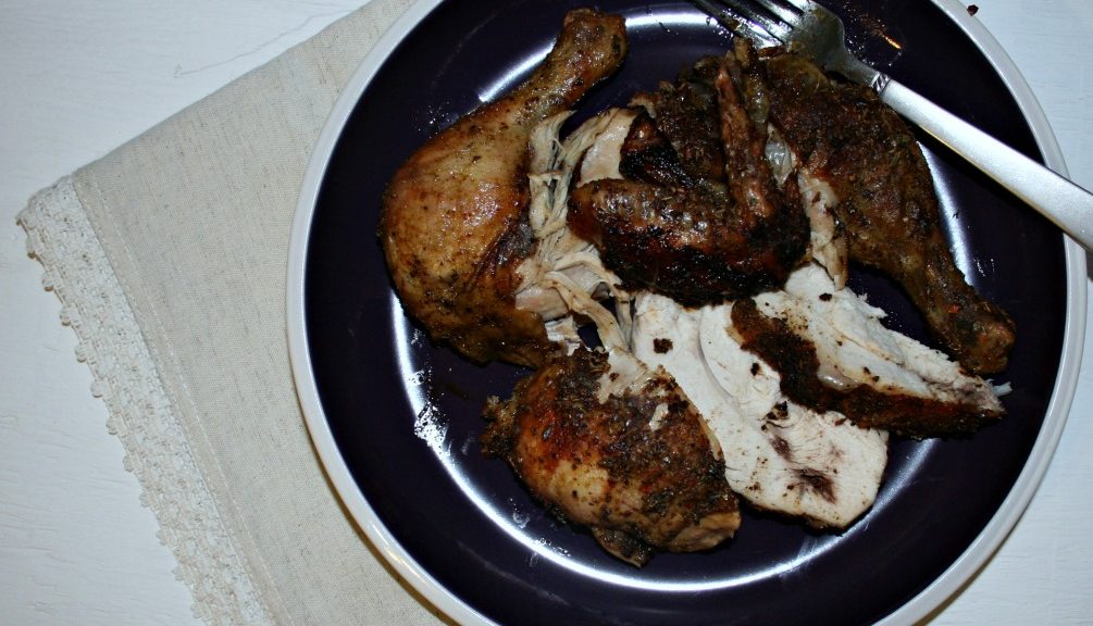 Herb Rubbed Roast Chicken