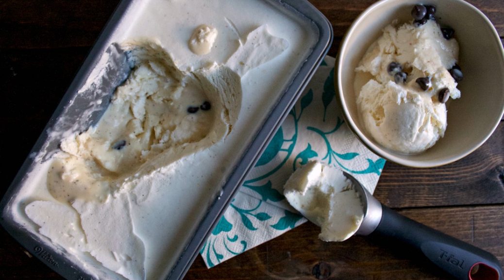 Orange Cardamom Chocolate No Churn Ice Cream