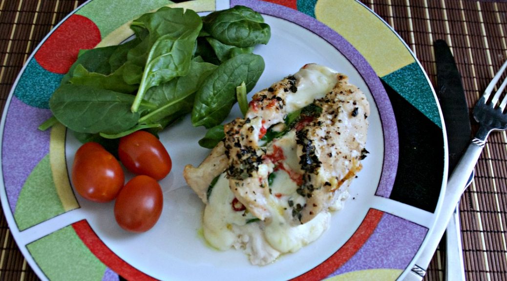 Red Pepper, Spinach and Cheese Chicken Rolls