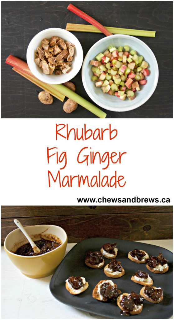 Rhubarb Fig Ginger Marmalade