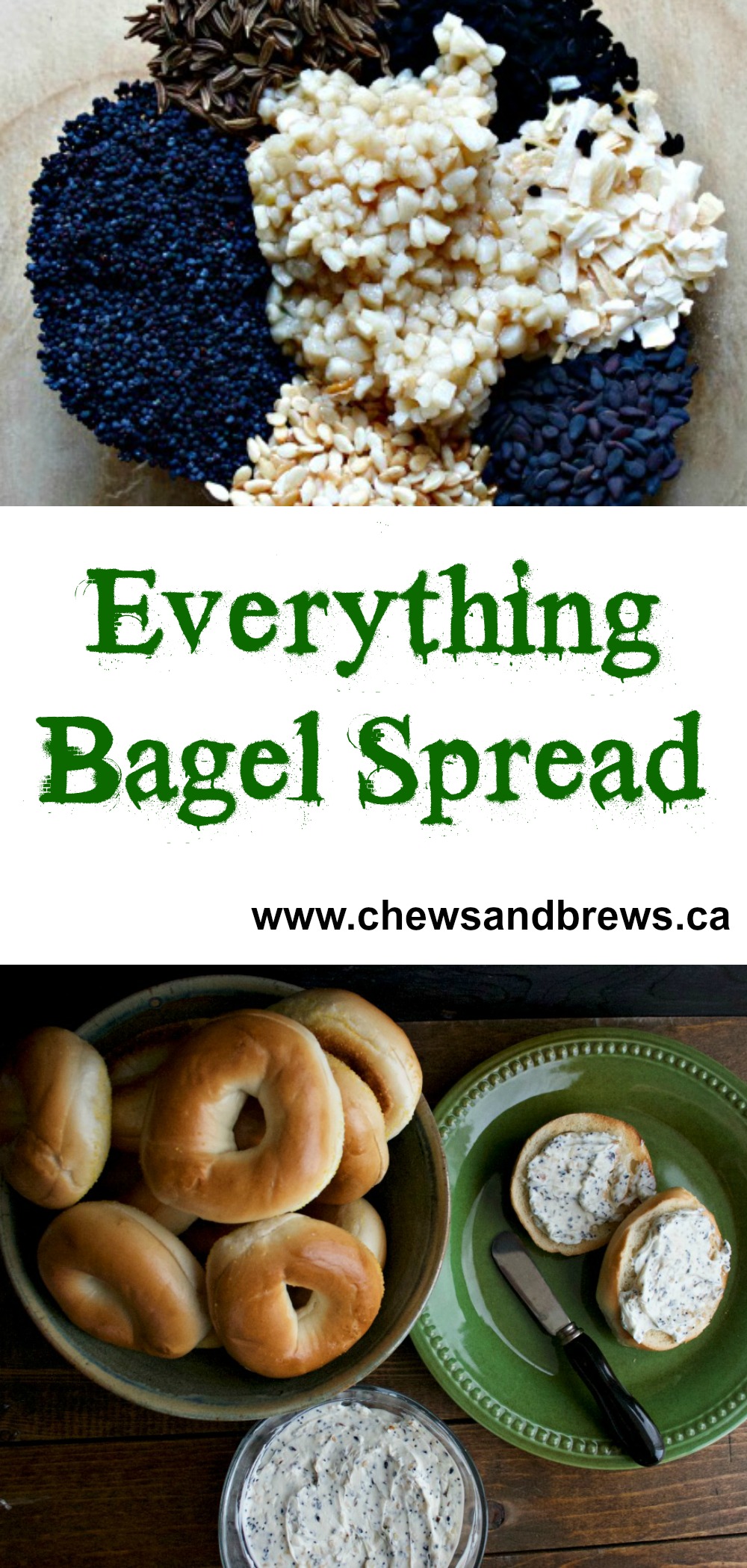 Everything Bagel Spread Chews and Brews