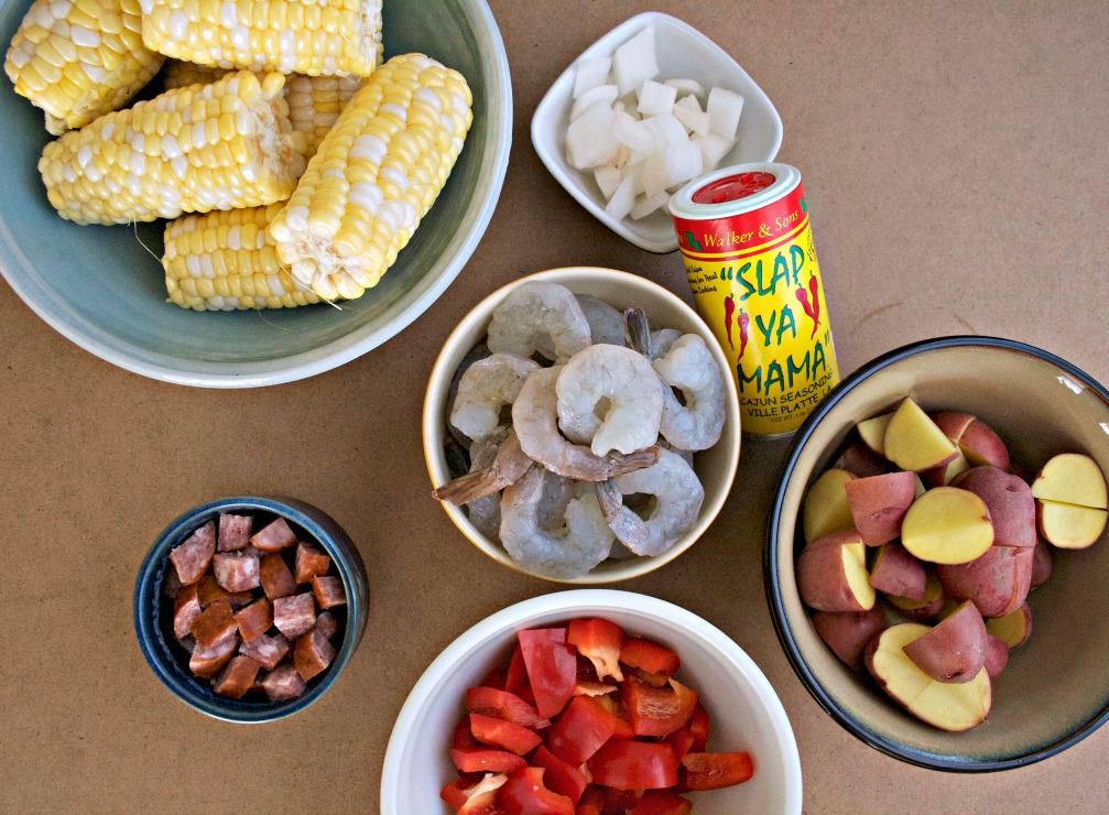 Shrimp and Corn Foil Packs