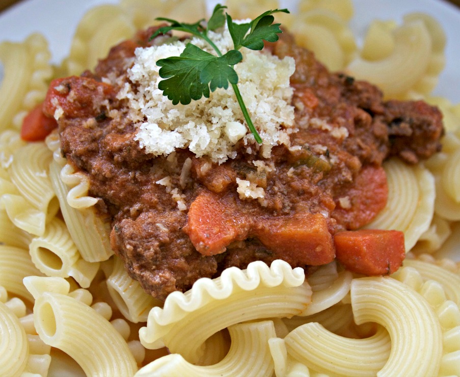 slow-cooked bolognese