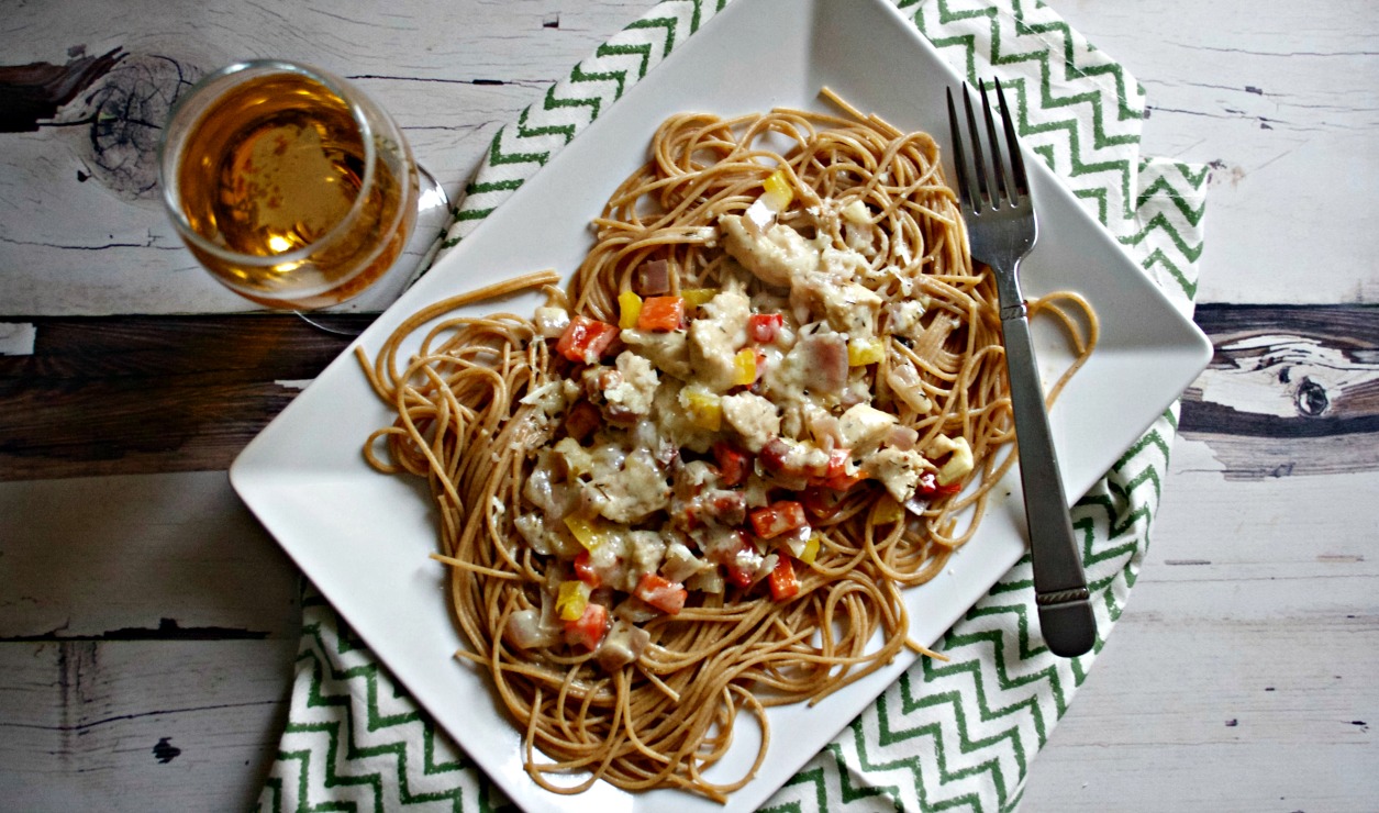 Chicken Pasta in Creamy Beer Sauce