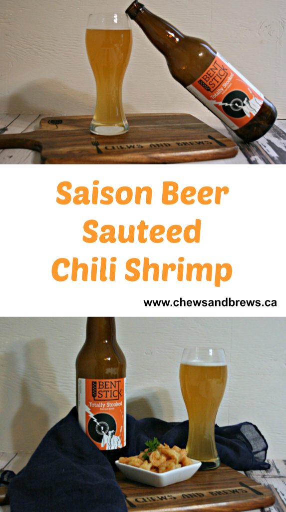 Saison Beer Sauteed Chili Shrimp