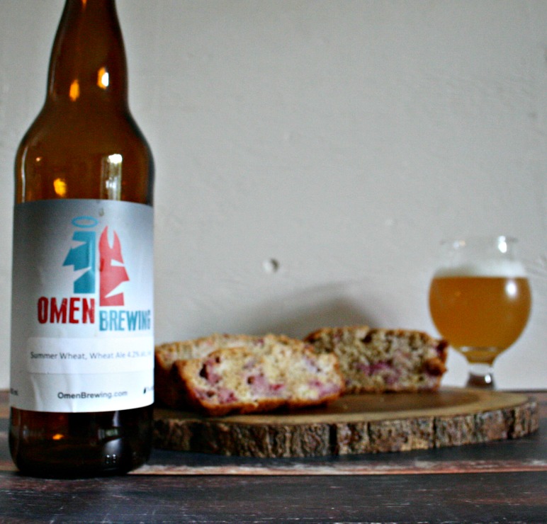 Strawberry Rhubarb Wheat Ale Loaf