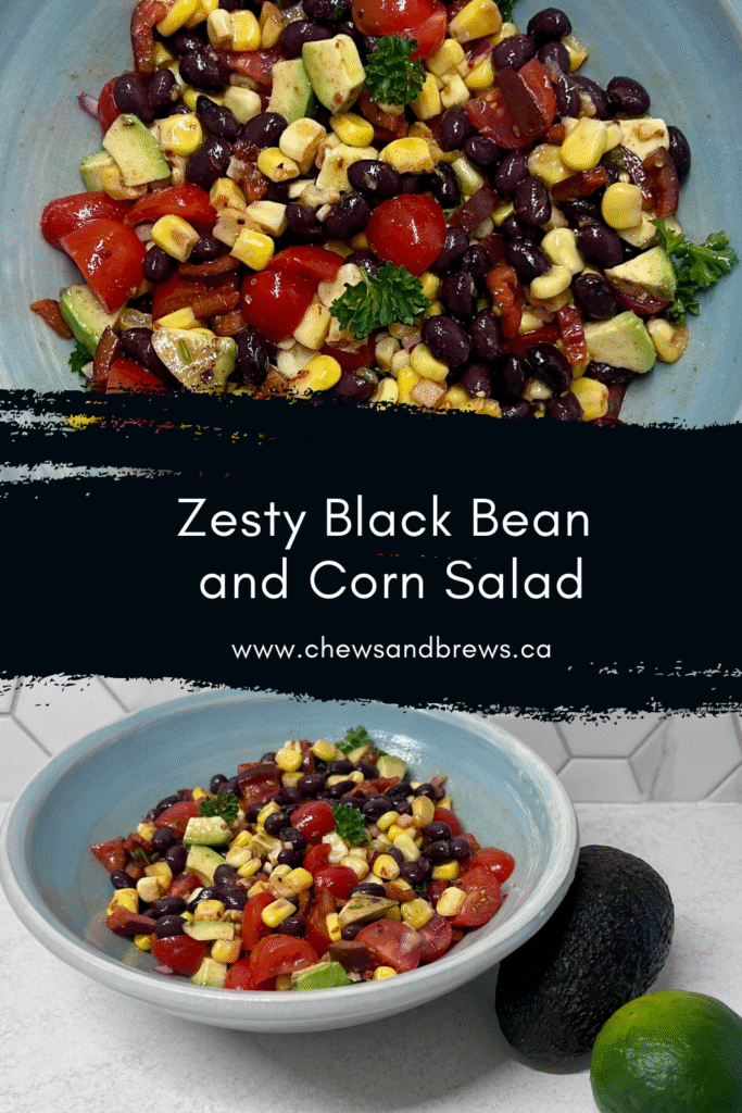 Pin Picture of Zesty Black Bean & Corn Salad